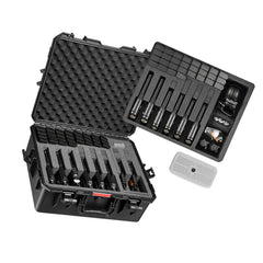Hard Pistol Case, Heavy Duty Hard Gun Case with XPE Foam Lining, Waterproof Pistol Storage Box with Customizable Interior & Handle for Gun, Lenses, Camera, Gear, TSA Compliant, 556x455x225 mm