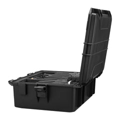 Hard Pistol Case, Heavy Duty Hard Gun Case with XPE Foam Lining, Waterproof Pistol Storage Box with Customizable Interior & Handle for Gun, Lenses, Camera, Gear, TSA Compliant, 556x455x225 mm