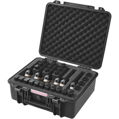 Hard Pistol Cases with Pre-cut Lining Lockable Pistol Case for 6 Pistol