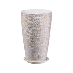 Tall Planter Set of 2 Round Tapered Plant Pots 53 cm for Outdoor Indoor
