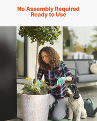 Tall Planter Set of 2 Round Tapered Plant Pots 53 cm for Outdoor Indoor