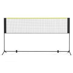 Badminton Net, Height Adjustable Volleyball Net, 10ft Wide Foldable Pickleball Net, Portable Easy Setup Tennis Net Set with Poles, Stand and Carry Bag, for Kids Backyard Game Indoor Outdoor Use