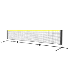 Badminton Net, Height Adjustable Volleyball Net, 17ft Wide Foldable Pickleball Net, Portable Easy Setup Tennis Net Set with Poles, Stand and Carry Bag, for Kids Backyard Game Indoor Outdoor Use