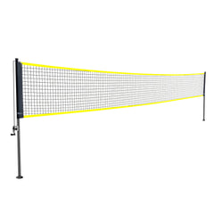 Badminton Net Set, Outdoor Backyard Beach Park Badminton Net, Portable Badminton Equipment Set, Adults Kids Badminton Net with Poles, Carrying Bag, 4 Iron Rackets, and 3 Nylon Shuttlecocks