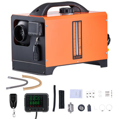 Diesel Air Heater, 8 kW DC12-24V, Fast Heating Diesel Parking Heater with Remote Control and Square Color Digital Display, Low Noise, Voice Announcement, for RV, Truck, Camper, Boat and Trailer