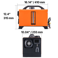 Diesel Air Heater, 8 kW DC12-24V, Fast Heating Diesel Parking Heater with Remote Control and Square Color Digital Display, Low Noise, Voice Announcement, for RV, Truck, Camper, Boat and Trailer