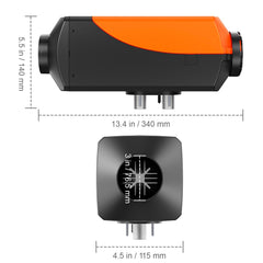 Bluetooth App Control Diesel Air Heater, 12V 2KW Diesel Heater with Automatic Altitude Adjustment, Remote Control and LCD, Diesel Parking Heater for RV Trailer Camper Van Boat And Indoors