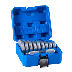 Bearing Press Kit, 10 Pcs, Bearing Race and Seal Driver Set with 9 Bushings and Handle Shaft, Bushing Driver Tool Set, Heavy Duty Aluminum Alloy Removal Installation Tool Kit with Storage Case