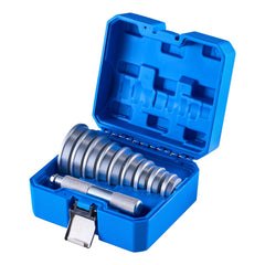 Bearing Press Kit, 10 Pcs, Bearing Race and Seal Driver Set with 9 Bushings and Handle Shaft, Bushing Driver Tool Set, Heavy Duty Aluminum Alloy Removal Installation Tool Kit with Storage Case