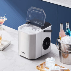 Portable Countertop Ice Maker 26Lbs/24H Self-Cleaning with Scoop Basket