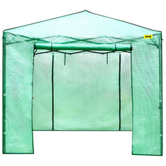 12\'x 8\'x 8\' Pop-Up Greenhouse, Set Up in Minutes, Portable Greenhouse with Doors & Windows. High Strength PE Cover & Powder-Coated Steel Construction