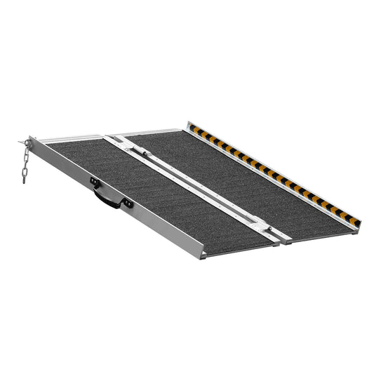 Portable Wheelchair Ramp 2FT, Non-Slip Aluminum Folding Handicap Ramp, Door Threshold Ramps for Wheelchair for Home,Wheel Chair Ramp Steps, Cars, Scooter, Cart, Curbs, Stairs