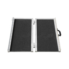 Portable Wheelchair Ramp 2FT, Non-Slip Aluminum Folding Handicap Ramp, Door Threshold Ramps for Wheelchair for Home,Wheel Chair Ramp Steps, Cars, Scooter, Cart, Curbs, Stairs