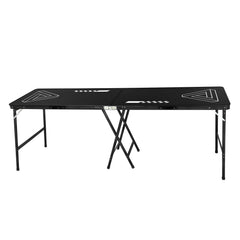 2.4 m Folding Beer Pong Tailgate Table Party Drinking Game Carrying Handle