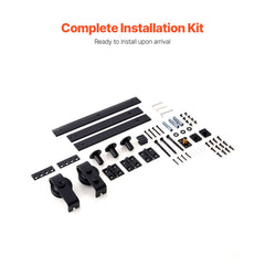 Bi-Folding Sliding Barn Door Hardware Track Kit 40" for Two 18" Doors
