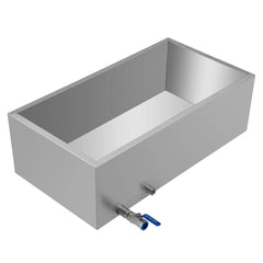 Maple Syrup Evaporator Pan 76x41x24 cm Stainless Steel Maple Syrup Boiling Pan with Valve for Boiling Maple Syrup