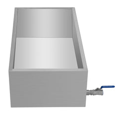 Maple Syrup Evaporator Pan 76x41x24 cm Stainless Steel Maple Syrup Boiling Pan with Valve for Boiling Maple Syrup