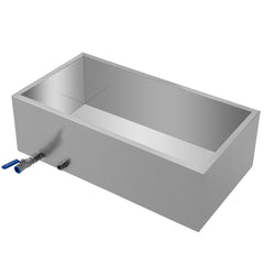 Maple Syrup Evaporator Pan 76x41x24 cm Stainless Steel Maple Syrup Boiling Pan with Valve for Boiling Maple Syrup