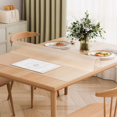 Plastic Table Cover, 36 x 60 Inch 1.5 mm Thick Frosted Table Protector, Rectangle PVC Desk Mat, Waterproof & Easy Cleaning Desk Pad Tablecloth, for Office Dresser Dining Room Table Night Stand