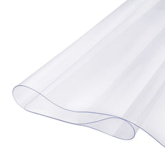 Plastic Table Cover, 54 x 54 Inch 1.5 mm Thick Clear Table Protector, Square PVC Desk Mat, Waterproof & Easy Cleaning Desk Pad Tablecloth, for Office Dresser Dining Room Table Night Stand