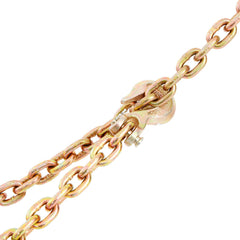 Transport Binder Chain, 2222 kg Working Load Limit, G80 Tow Chain Tie Down with Grab Hooks, DOT Certified, Galvanized Coating Manganese Steel for Dock Factory Construction Site