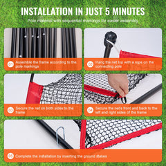 Golf Practice Hitting Net, Huge 10.8x7ft Golf Net, Personal Driving Range for Indoor Outdoor Use, Portable Home Golf Aid Net with Solid Fiberglass Frame and Carry Bag, Gift for Men, Golf Lover