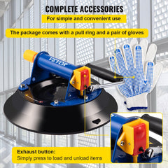 Glass Lifting Vacuum Suction Cup Glass Lifter Suction Cup 30.4 cm 150 kg