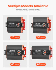 12V 20A DC to DC Charger Battery Charger 250W for Lead-Acid Lithium AGM