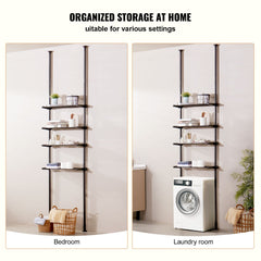 Over the Toilet Storage 4-Tier Bathroom Shelf Rack Space Saver Organizer