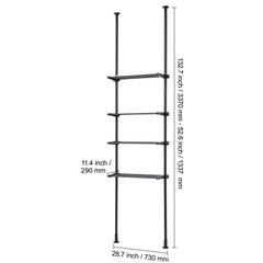 Over the Toilet Storage 4-Tier Bathroom Shelf Rack Space Saver Organizer