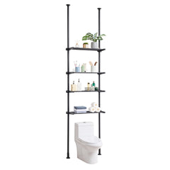 Over the Toilet Storage 4-Tier Bathroom Shelf Rack Space Saver Organizer