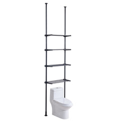 Over the Toilet Storage 4-Tier Bathroom Shelf Rack Space Saver Organizer