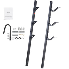 Trimmer Rack, 3 Place Weeder Trimmer Rack, Locking Trim Holder Landscape Trailer Rack Carrier Mount on Open Pickup/Trailer Enclosed Trailers, Pair