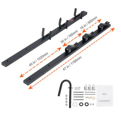 Trimmer Rack, 3 Place Weeder Trimmer Rack, Locking Trim Holder Landscape Trailer Rack Carrier Mount on Open Pickup/Trailer Enclosed Trailers, Pair