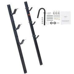Trimmer Rack, 3 Place Weeder Trimmer Rack, Locking Trim Holder Landscape Trailer Rack Carrier Mount on Open Pickup/Trailer Enclosed Trailers, Pair