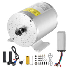 2000W Electric Brushless DC Motor Kit - 48V 4300rpm Motor with Upgraded Speed Controller and Throttle Grip Kit for Go Karts E-Bike Motorcycle Scooter DIY