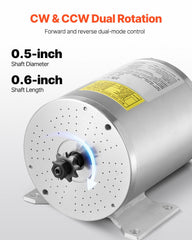 2000W Electric Brushless DC Motor Kit - 48V 4300rpm Motor with Upgraded Speed Controller and Throttle Grip Kit for Go Karts E-Bike Motorcycle Scooter DIY