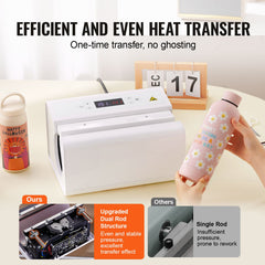 Auto Tumbler Heat Press Machine 325-887 ml Sublimation Mug Heat Press White