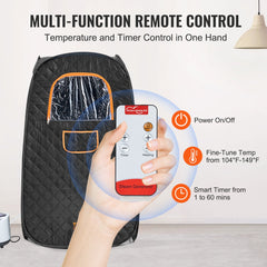 1000W Personal Steam Sauna Tent Loss Weight Detox Therapy Spa Compact, 800 x 800 x 1330 mm