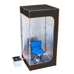 Portable Steam Sauna Tent Full Size 2000W Personal Sauna Blanket W/ Chair,880 x 880 x 1780 mm