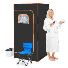 Portable Steam Sauna Tent Full Size 2000W Personal Sauna Blanket W/ Chair,880 x 880 x 1780 mm