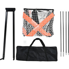 Lacrosse Goal, 1.8mx1.8m Lacrosse Net, Portable Lacrosse Goal with Carry Bag, Fiberglass Rod Backyard Lacrosse Training Equipment, Easy Setup Collegiate Goal, Perfect for Youth Adult Training