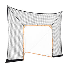 Hockey and Lacrosse Goal Backstop, 12x9 ft Lacrosse Net with Extended Coverage, Quick Easy Setup Complete Accessories Training Net, Backyard Lacrosse Equipment, for Youth Adult (NET ONLY)