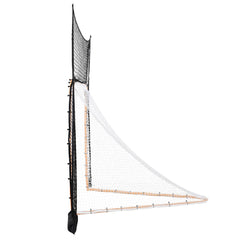 Hockey and Lacrosse Goal Backstop, 12x9 ft Lacrosse Net with Extended Coverage, Quick Easy Setup Complete Accessories Training Net, Backyard Lacrosse Equipment, for Youth Adult (NET ONLY)