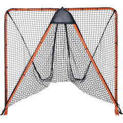 Lacrosse Goal, 1.8mx1.8m Lacrosse Net, Folding Portable Backyard Lacrosse Training Equipment, Steel Frame Training Net, Quick & Easy Setup Lacrosse Goal, Perfect for Youth Adult Training, Orange