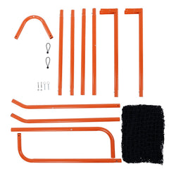 Lacrosse Goal, 1.8mx1.8m Lacrosse Net, Folding Portable Backyard Lacrosse Training Equipment, Steel Frame Training Net, Quick & Easy Setup Lacrosse Goal, Perfect for Youth Adult Training, Orange