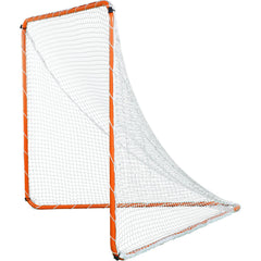 Lacrosse Goal, 6' x 6' Lacrosse Net, Steel Frame Backyard Lacrosse Training Equipment, Portable Lacrosse Goal with Carry Bag, Quick & Easy Setup, Perfect for Youth Adult Training, Orange