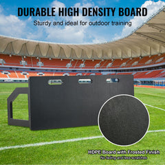 Soccer Rebounder Board, 100x40 cm Portable Soccer Wall with 2 Angles Rebound, Foldable HDPE Kickback Rebound Board, Soccer Training Equipment for Kids and Adults, Passing & Shooting Practice