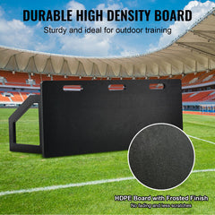 Soccer Rebounder Board, 115x45 cm Portable Soccer Wall with 2 Angles Rebound, Foldable HDPE Kickback Rebound Board, Soccer Training Equipment for Kids and Adults, Passing & Shooting Practice