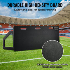 Soccer Rebounder Board, 115x45 cm Portable Soccer Wall with 2 Angles Rebound, Foldable HDPE Kickback Rebound Board, Soccer Training Equipment for Kids and Adults, Passing & Shooting Practice